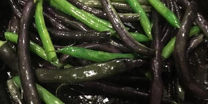 BLISTERED GREEN BEANS W/MEDITERRANEAN CITRUS or SHIITAKE CREMINI SALT