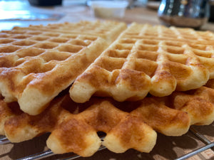SATURDAY MORNING WAFFLES with VANILLA SALT