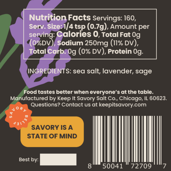 Lavender Sage Sea Salt