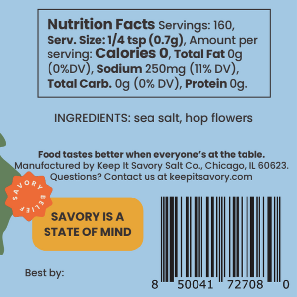 Hops Flower Sea Salt