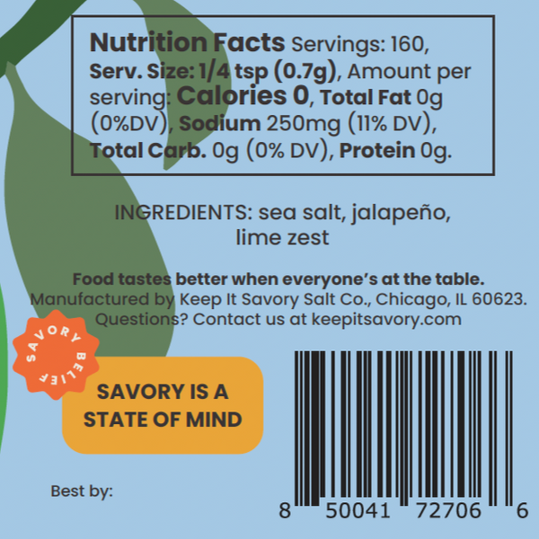Jalapeño Lime Sea Salt