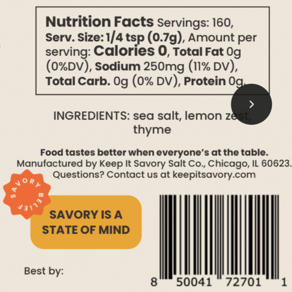 Lemon Thyme Sea Salt