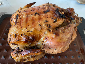 savory roast chicken with rosemary lavender sage salt