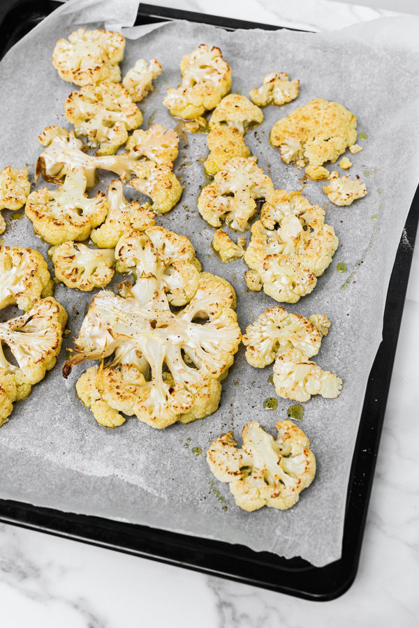 Shiitake Cremini Roasted Cauliflower