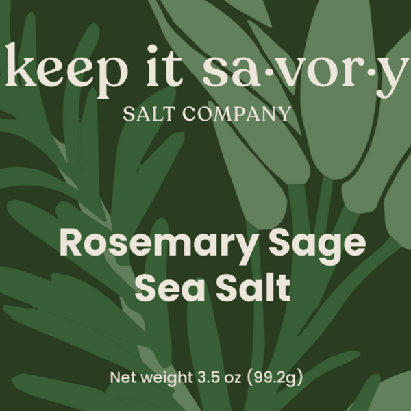 Rosemary Sage Sea Salt 3.5oz Refill
